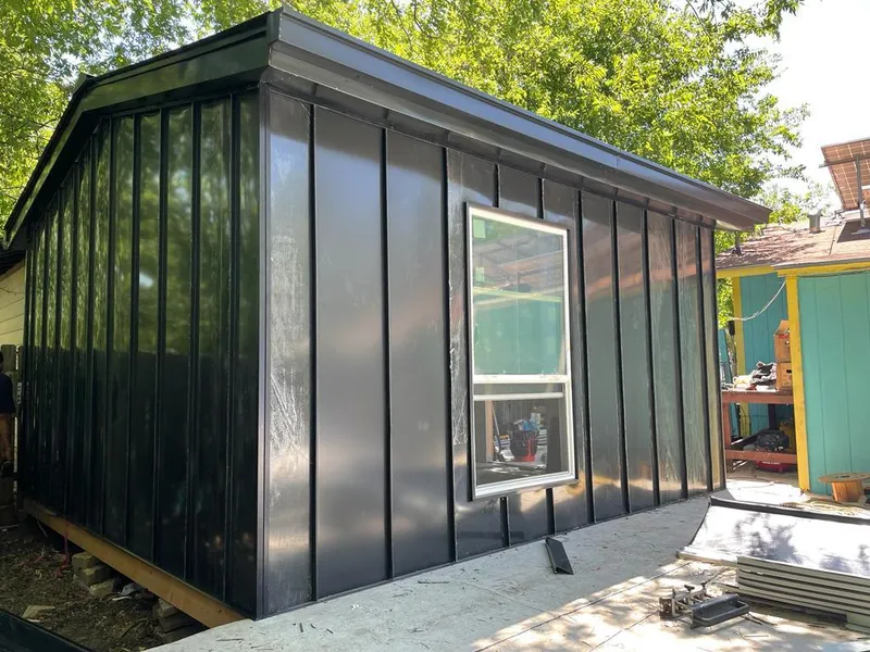 Black standing seam metal wall panels for Roof Inspection in Rancho Mirage